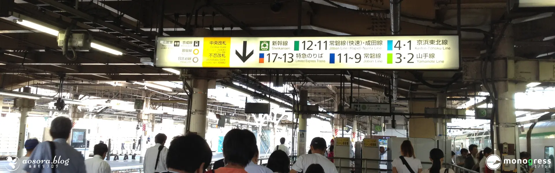 上野駅に到着